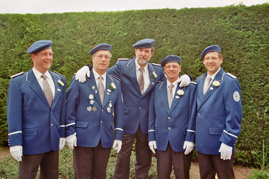 Aktive Mitglieder (v.l.): Christian Torn, Jürgen Redemann, Udo Brock, Stefan Fest und Andreas Faulmann